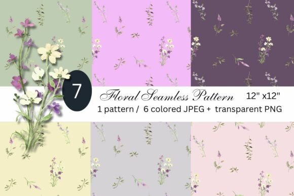 Delicate Wildflower Seamless Pattern