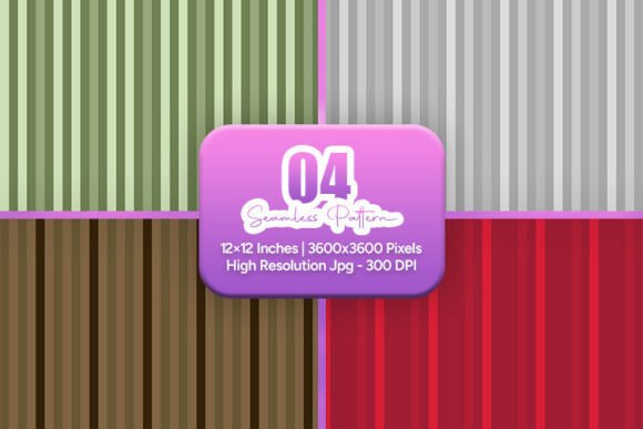 Earth Tone Stripe Seamless Pattern