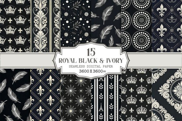 Royal Black Ivory Seamless Pattern: A Comprehensive Overview