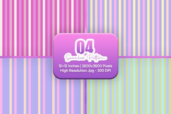 Vibrant Pastel Stripe Pattern Pack: A Creative Resource for Designers and Crafters