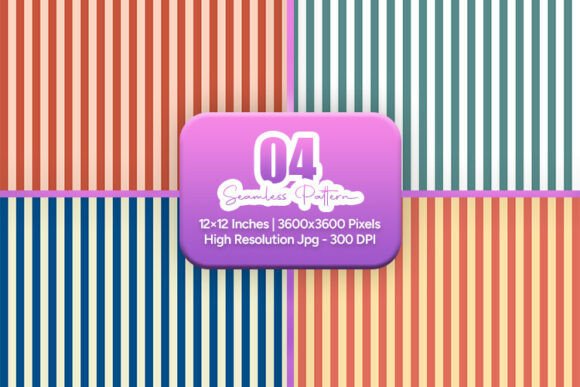 Vintage Color Stripe Seamless Pattern: A Timeless Addition to Your Creative Projects
